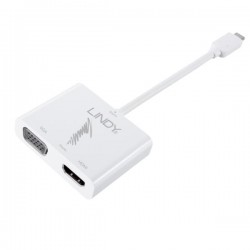 Converter USB Tipo C a HDMI & VGA Dual Display